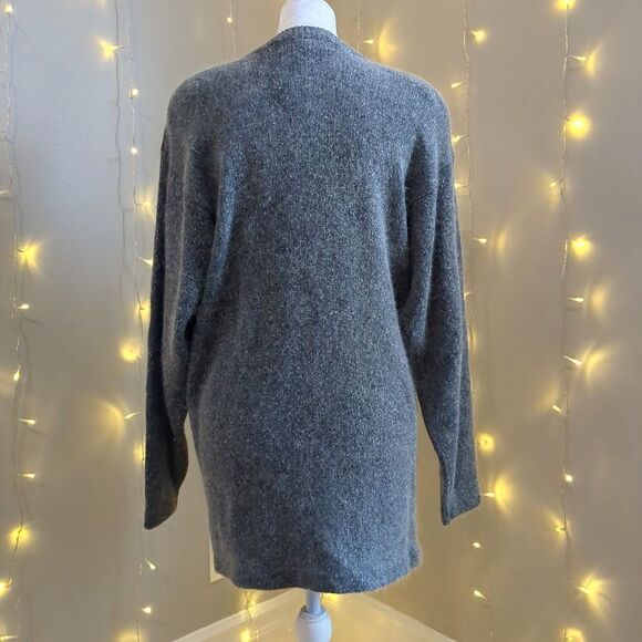 NWT Vintage 90s Segue Sweater Silk Angora Gray Beaded Size S - Picture 4 of 9